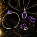 Signature Amethyst Elegance Fashion Jewellery Set