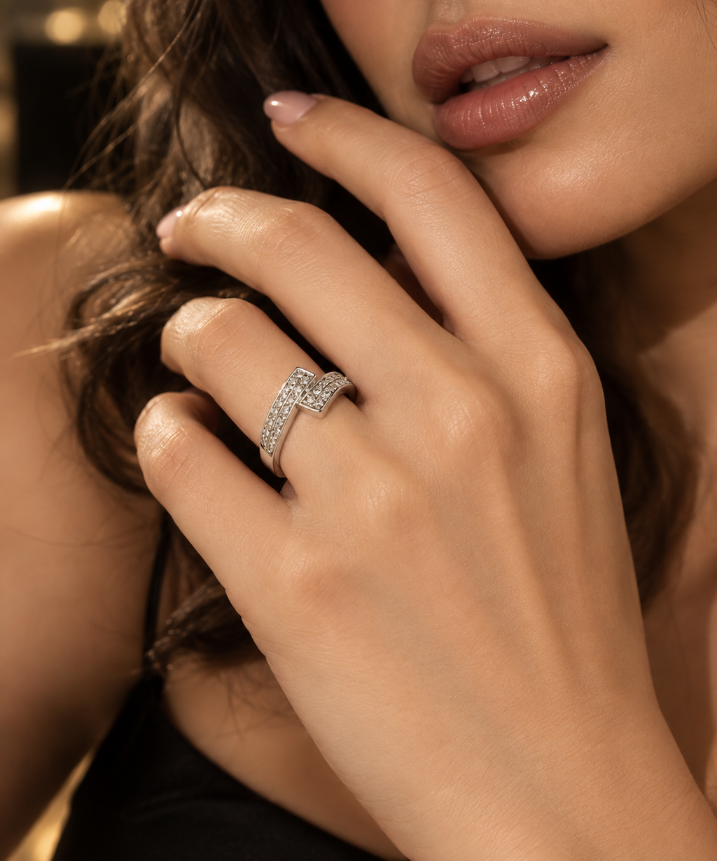 Regal Radiance Crystal Ring