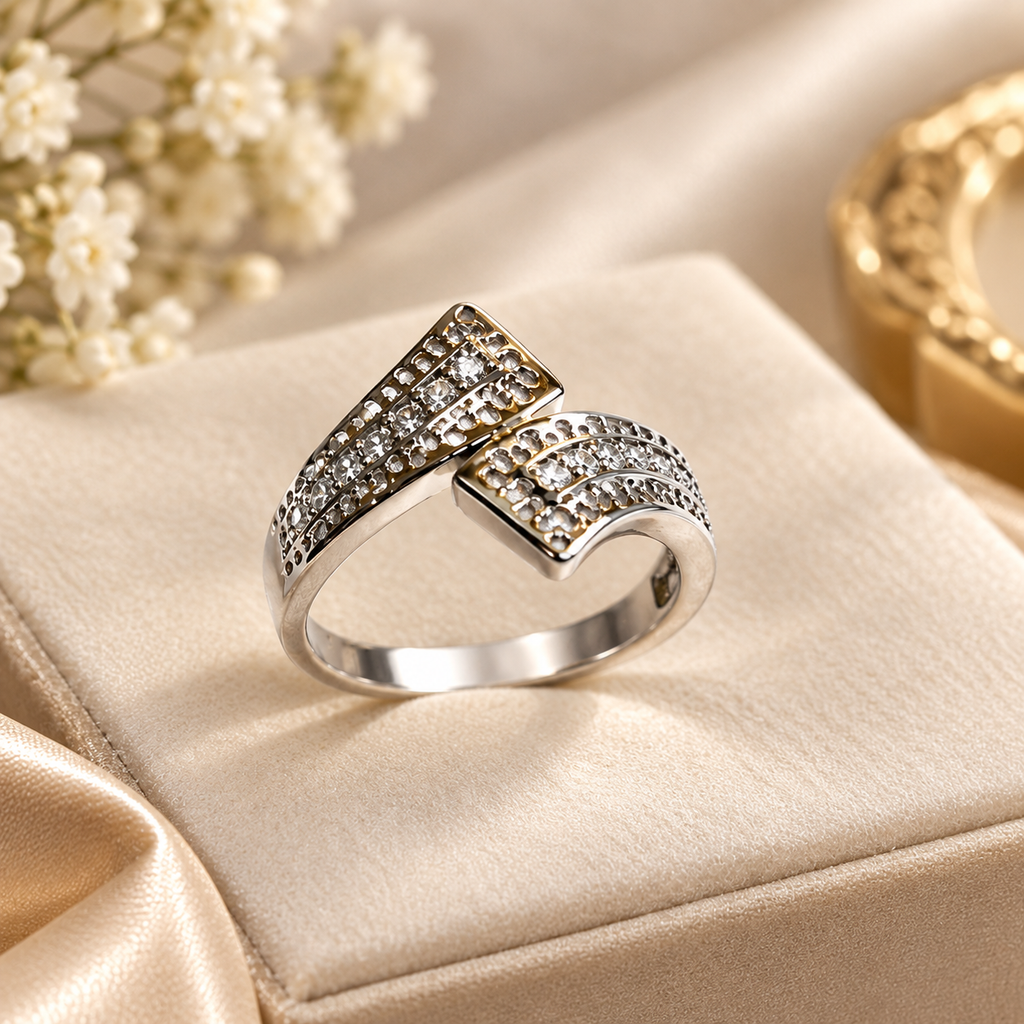 Regal Radiance Crystal Ring