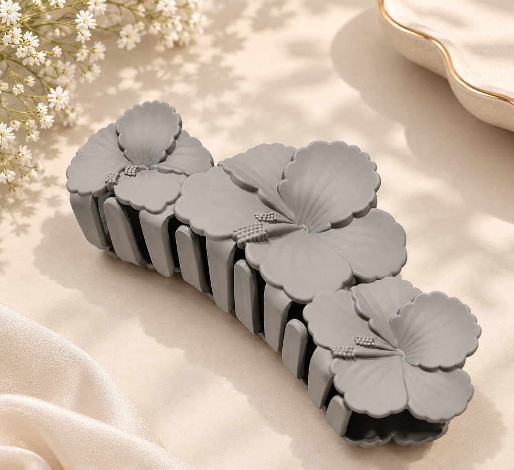 Floral Bloom Claw-Clip Hair Accessory