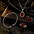 Signature Ruby Elegance Fashion Jewellery Set