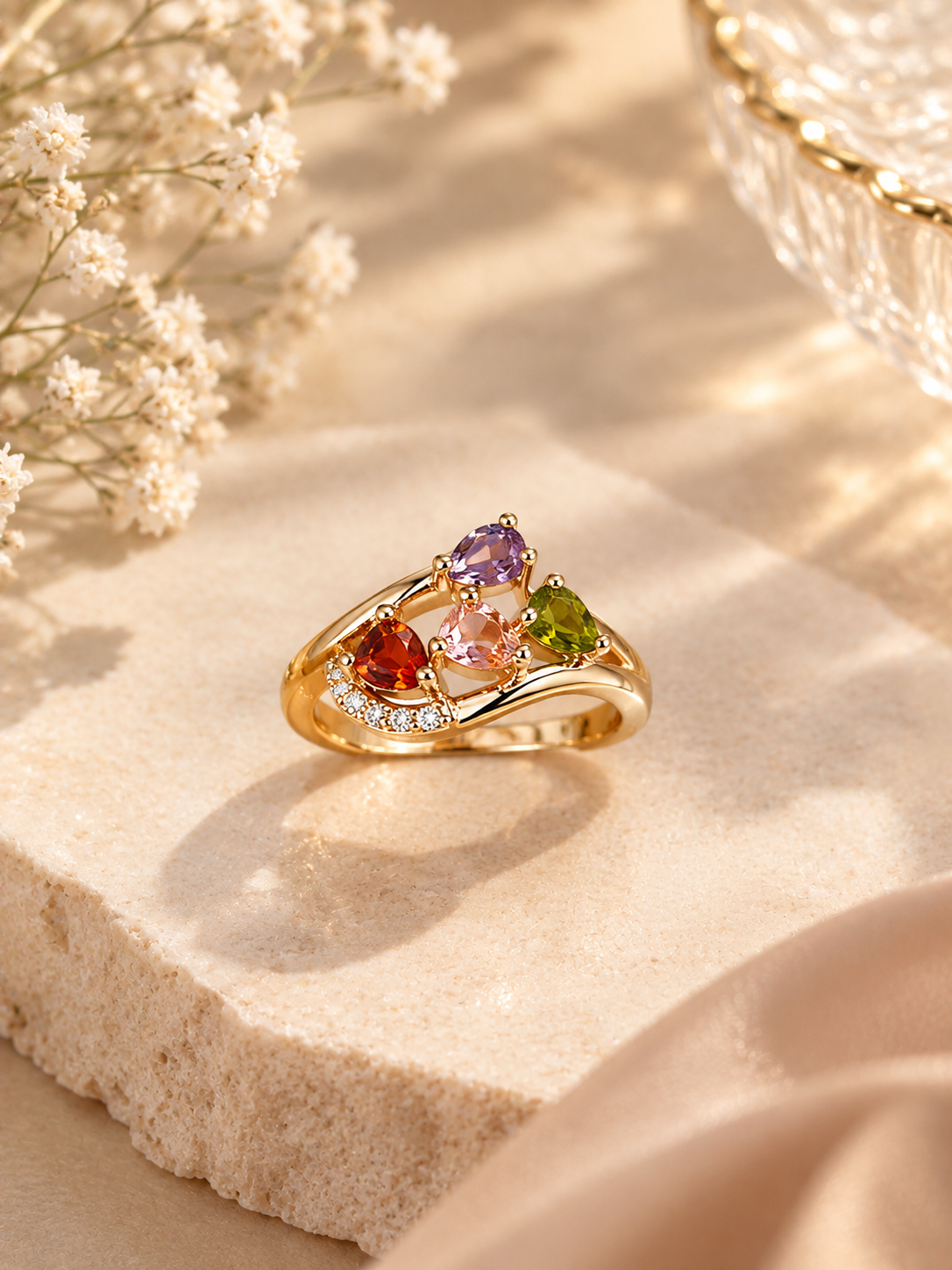 Aurora Gemstone Statement Ring
